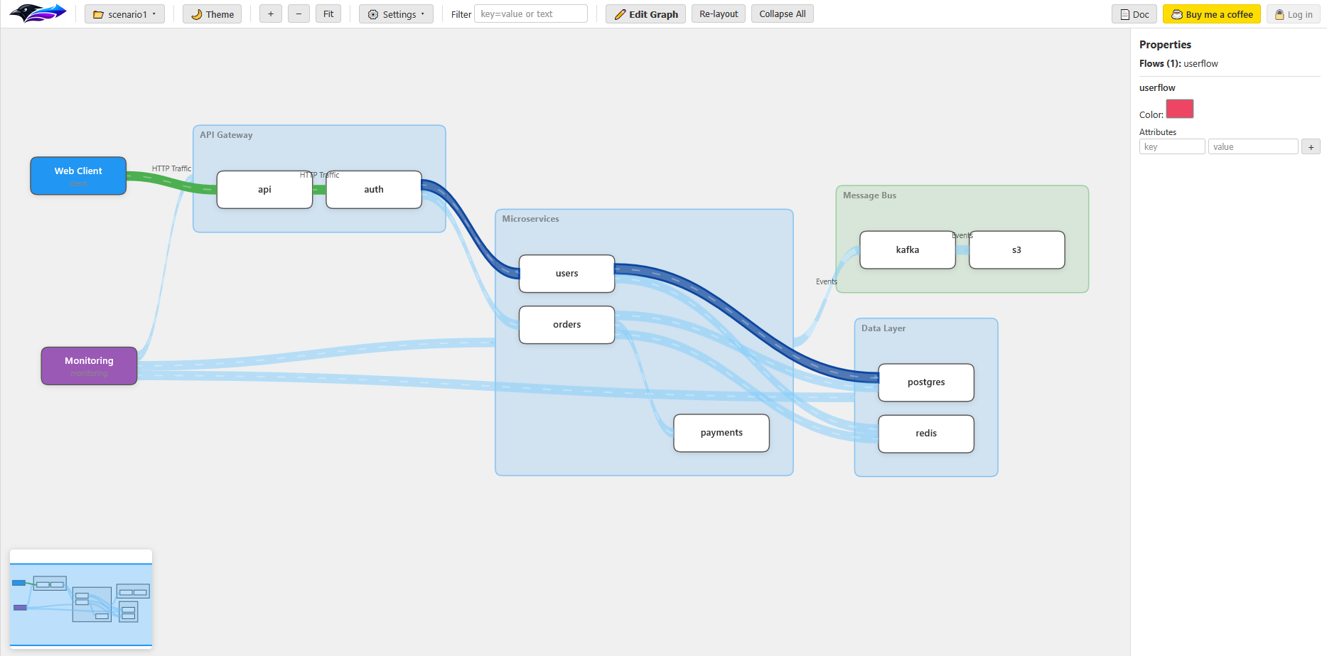 Screenshot of the app interface
